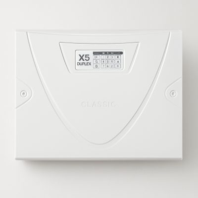 پنل دزدگیر کلاسیک مدل X5 DUPLEX با ۵ زون، کنترل سیمکارت و تلفن ثابت و ریموت RFID