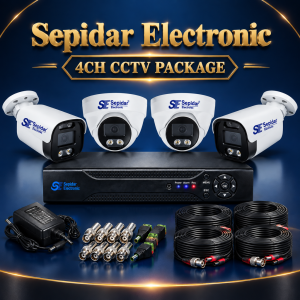 پکیج ۴ دوربین مداربسته سپیدارالکترونیک مدل SP-4230